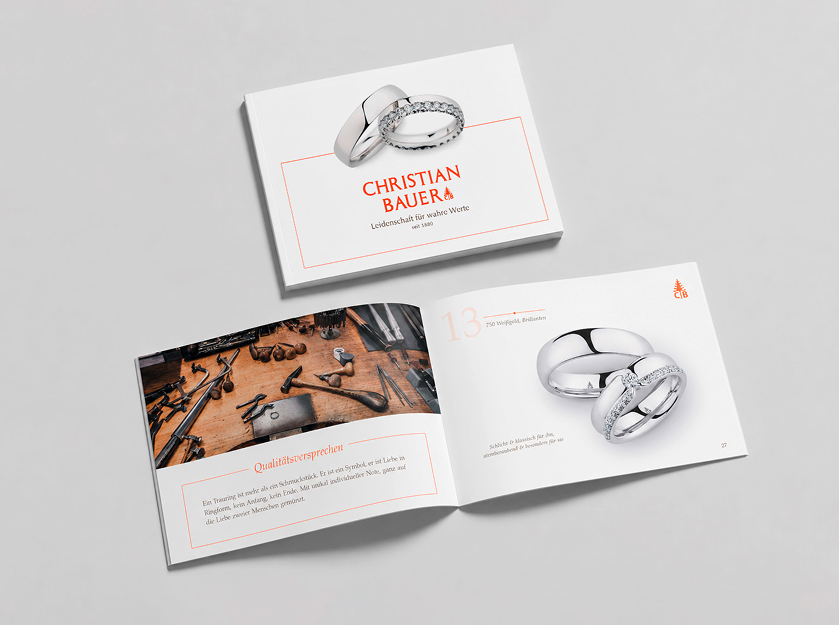 Katalog-Design für Christian Bauer Trauringe
